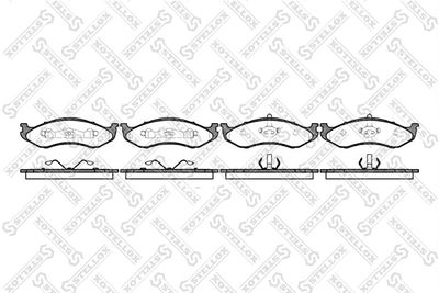 Brake Pad Set, disc brake STELLOX 478 000B-SX