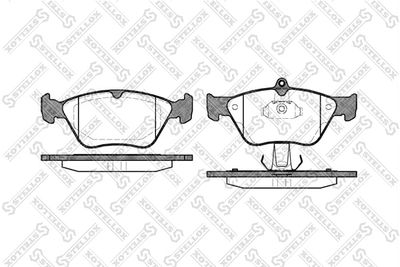 Brake Pad Set, disc brake STELLOX 479 000B-SX