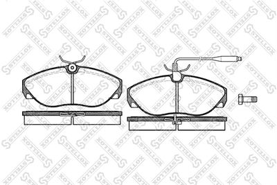 Brake Pad Set, disc brake STELLOX 497 002B-SX