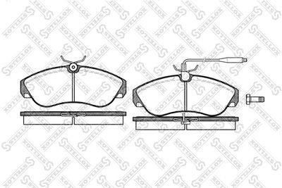 Brake Pad Set, disc brake STELLOX 498 002-SX