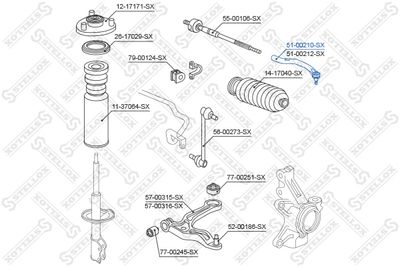 Tie Rod End STELLOX 51-00210-SX