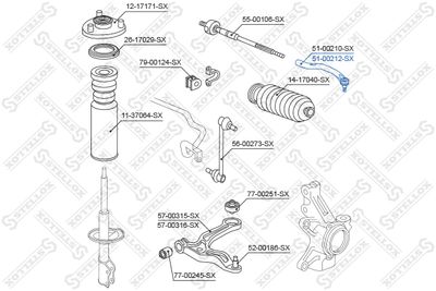 Tie Rod End STELLOX 51-00212-SX
