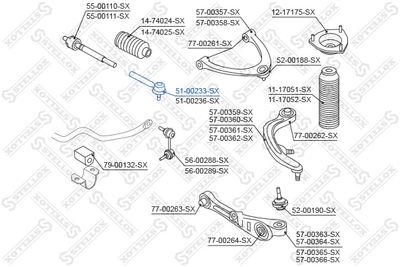 Tie Rod End STELLOX 51-00233-SX
