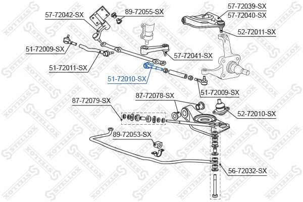 STELLOX 51-72010-SX Tie Rod End