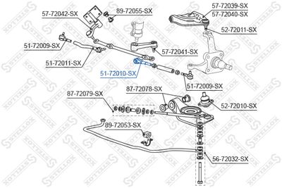 Tie Rod End STELLOX 51-72010-SX