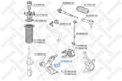 Ball Joint STELLOX 52-00184-SX