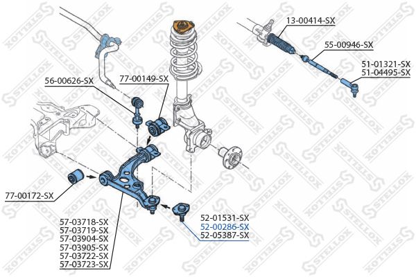 STELLOX 52-00286-SX Ball Joint