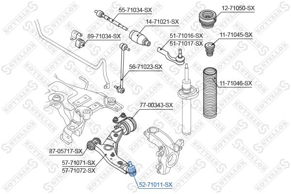 STELLOX 52-71011-SX Ball Joint