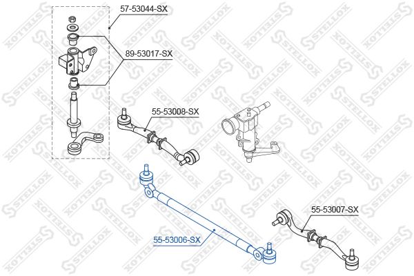 STELLOX 55-53006-SX Inner Tie Rod