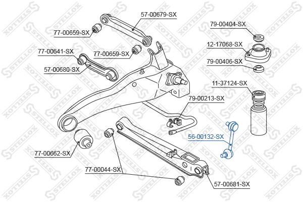 STELLOX 56-00132-SX Link/Coupling Rod, stabiliser bar