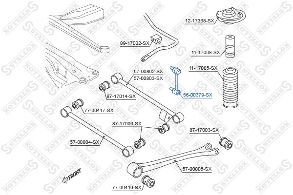 STELLOX 56-00379-SX Link/Coupling Rod, stabiliser bar