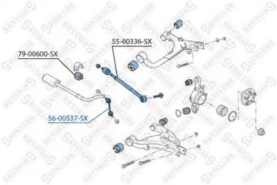 Link/Coupling Rod, stabiliser bar STELLOX 56-00537-SX