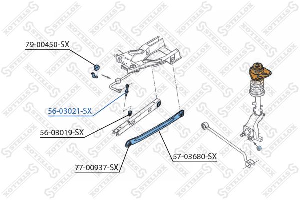 STELLOX 56-03021-SX Link/Coupling Rod, stabiliser bar