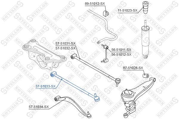 STELLOX 57-51033-SX Control/Trailing Arm, wheel suspension