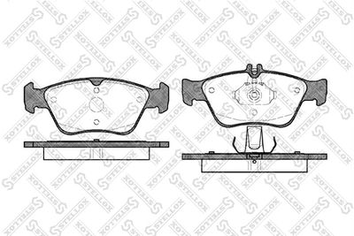 Brake Pad Set, disc brake STELLOX 597 000B-SX