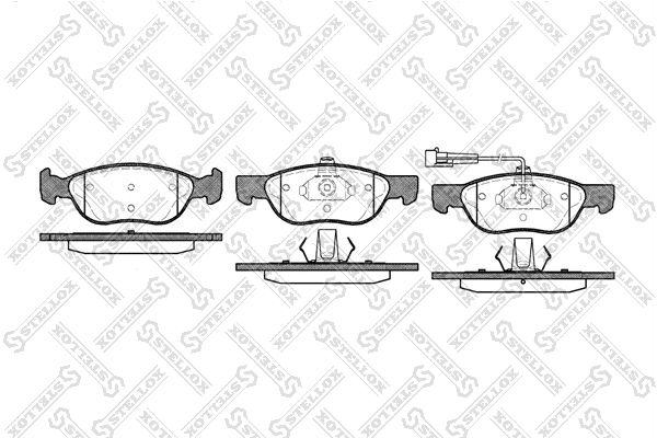 STELLOX 598 011B-SX Brake Pad Set, disc brake