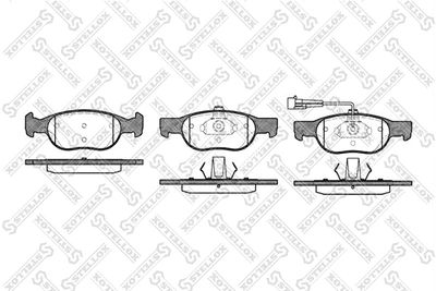 Brake Pad Set, disc brake STELLOX 599 011B-SX