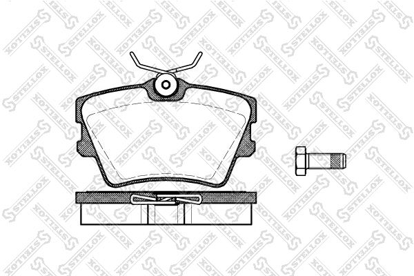 STELLOX 602 000B-SX Brake Pad Set, disc brake