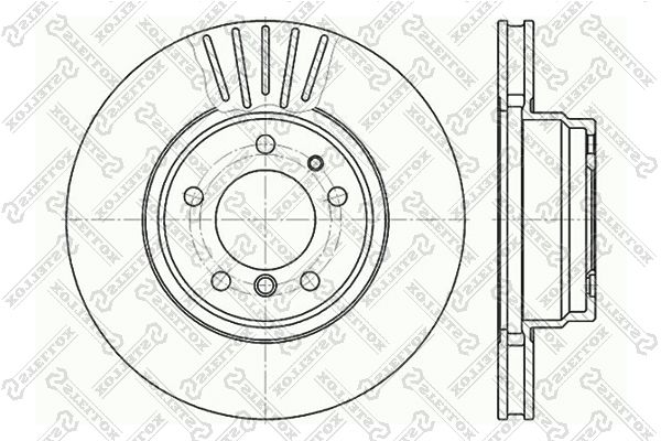 STELLOX 6020-1534V-SX Brake Disc