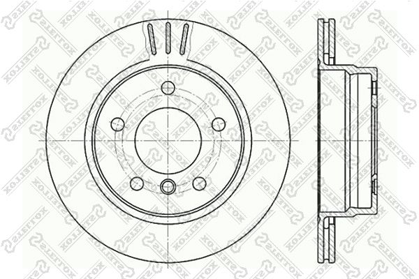 STELLOX 6020-1535V-SX Brake Disc