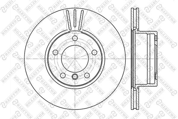 STELLOX 6020-1536V-SX Brake Disc