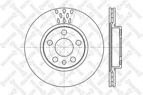 STELLOX 6020-1923V-SX Brake Disc