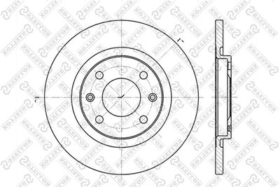 Brake Disc STELLOX 6020-1925-SX