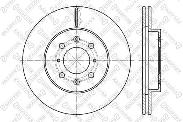 STELLOX 6020-2614V-SX Brake Disc