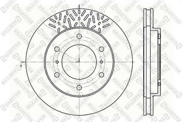 STELLOX 6020-3033V-SX Brake Disc