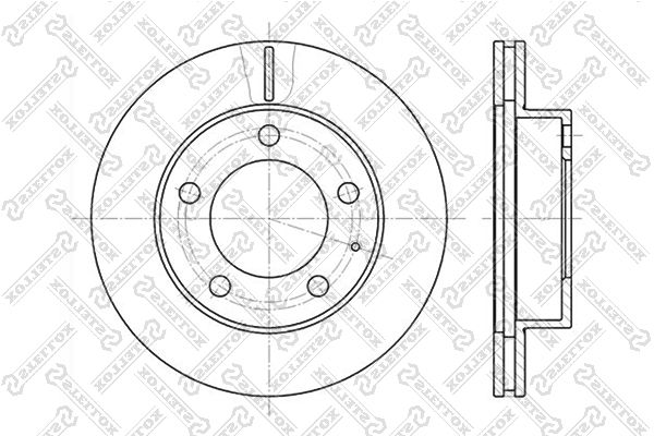 STELLOX 6020-3227V-SX Brake Disc