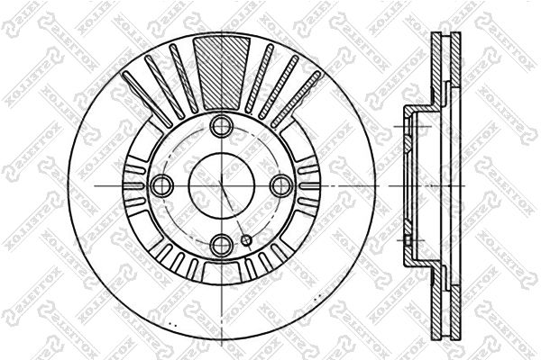 STELLOX 6020-3235V-SX Brake Disc