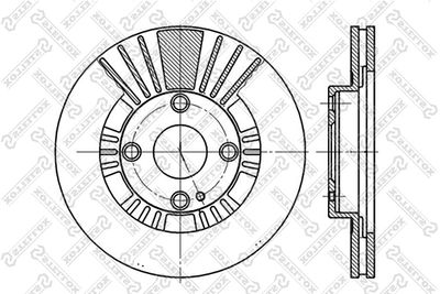 Brake Disc STELLOX 6020-3235V-SX