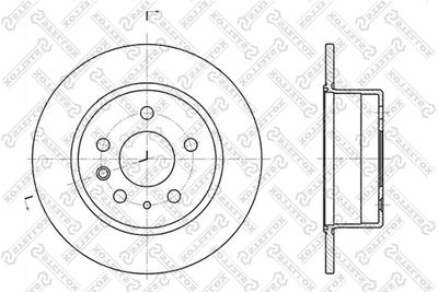 Brake Disc STELLOX 6020-3305-SX
