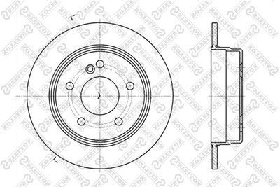 Brake Disc STELLOX 6020-3318-SX