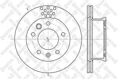 Brake Disc STELLOX 6020-3334V-SX