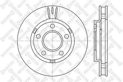 Brake Disc STELLOX 6020-3634V-SX