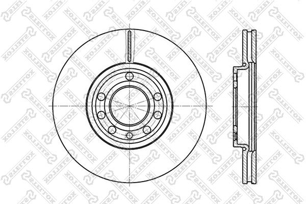STELLOX 6020-3645V-SX Brake Disc