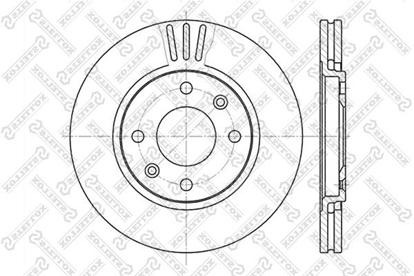 STELLOX 6020-3719V-SX Brake Disc
