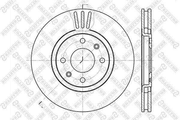 STELLOX 6020-3720V-SX Brake Disc