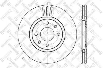 Brake Disc STELLOX 6020-3720V-SX