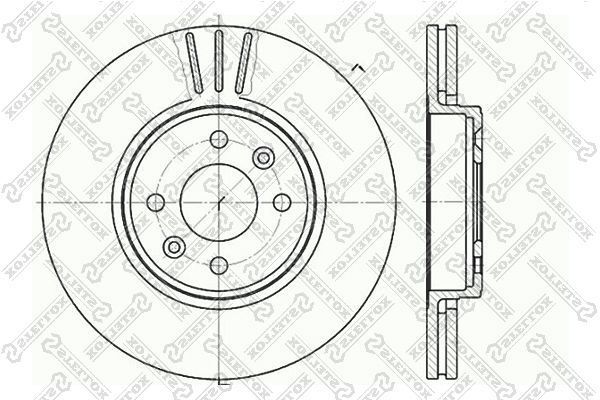 STELLOX 6020-3919V-SX Brake Disc