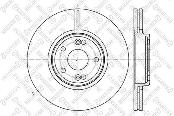 STELLOX 6020-3932V-SX Brake Disc