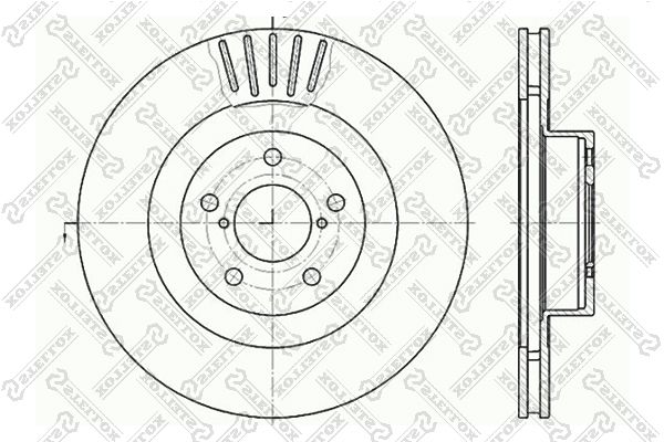 STELLOX 6020-4412V-SX Brake Disc
