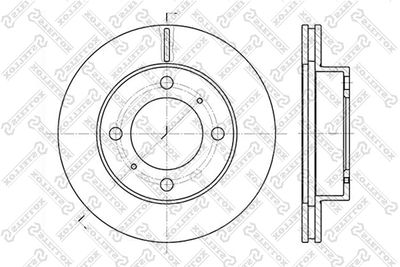 Brake Disc STELLOX 6020-4543V-SX