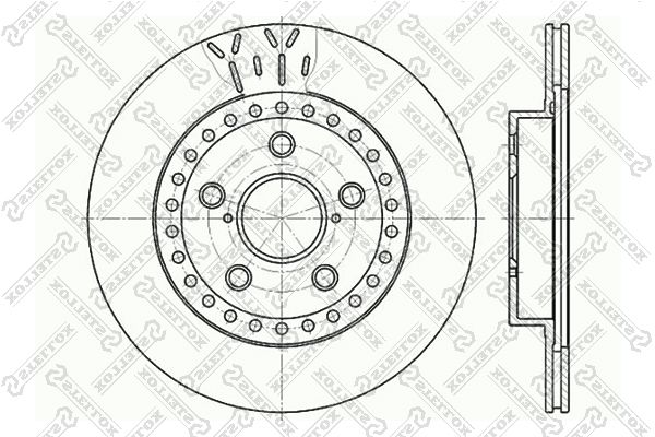 STELLOX 6020-4562V-SX Brake Disc