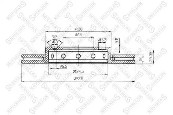 STELLOX 6020-47101V-SX Brake Disc