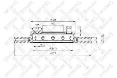 Brake Disc STELLOX 6020-47101V-SX