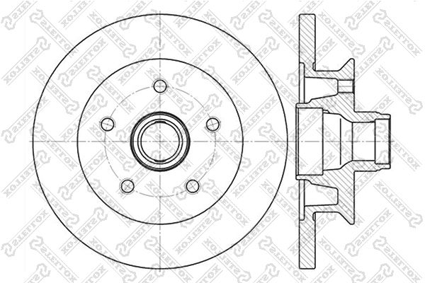 STELLOX 6020-4727-SX Brake Disc