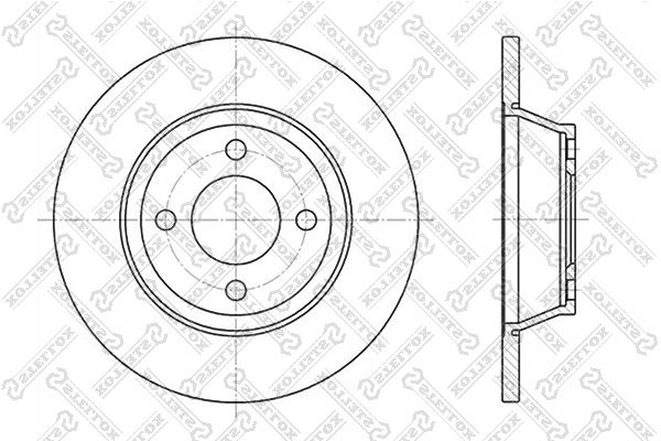 STELLOX 6020-4741-SX Brake Disc