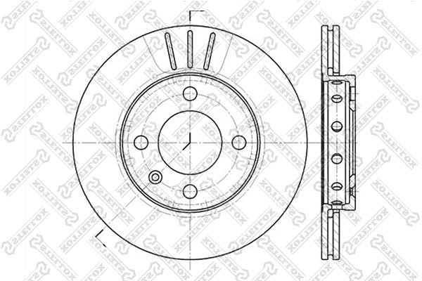 STELLOX 6020-4756V-SX Brake Disc